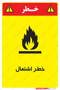 تابلوی ایمنی خطر اشتعال – طرح 09988