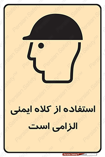 Safety sign: Safety Helmet Must Be Worn – design 10028