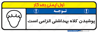 Safety sign: Hair Protection Must Be Worn – design 10060