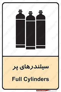 تابلوی ایمنی سیلندرهای پر – طرح 10066