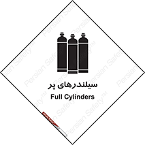 تابلوی ایمنی سیلندرهای پر – طرح 10066