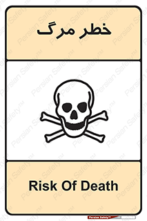 Safety sign: Risk Of Death – design 10076