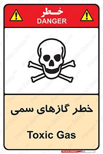 تابلوی ایمنی خطر گازهای سمی – طرح 10119