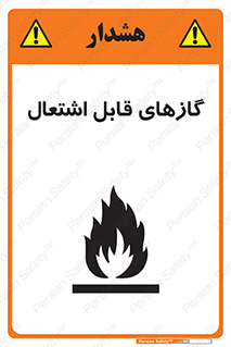 تابلوی ایمنی گازهای قابل اشتعال – طرح 10120
