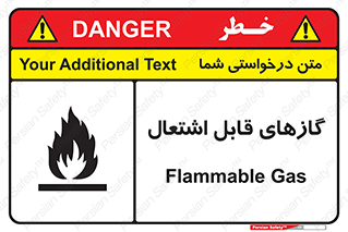 تابلوی ایمنی گازهای قابل اشتعال – طرح 10120