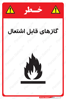 تابلوی ایمنی گازهای قابل اشتعال – طرح 10120