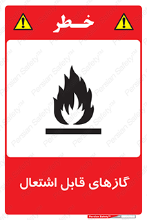 تابلوی ایمنی گازهای قابل اشتعال – طرح 10120