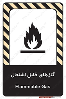 تابلوی ایمنی گازهای قابل اشتعال – طرح 10120