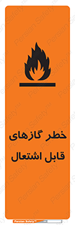 تابلوی ایمنی خطر گازهای قابل اشتعال – طرح 10121