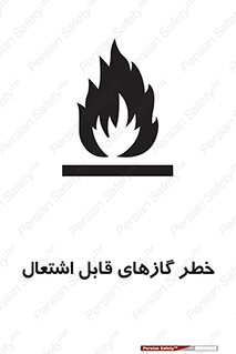 تابلوی ایمنی خطر گازهای قابل اشتعال – طرح 10121