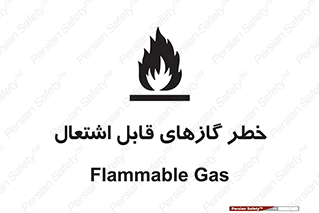 تابلوی ایمنی خطر گازهای قابل اشتعال – طرح 10121