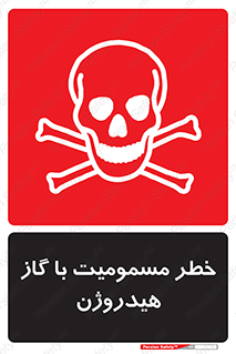 تابلوی ایمنی خطر مسمومیت با گاز هیدروژن – طرح 10133