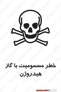 تابلوی ایمنی خطر مسمومیت با گاز هیدروژن – طرح 10133