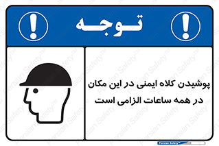 Safety sign: Hard Hats Must Be Worn On This Site At All Times – design 10208