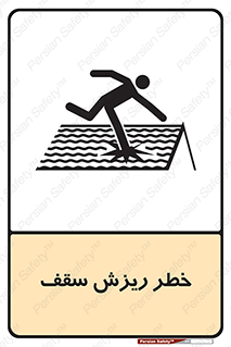 Safety sign: Danger Of Fragile Roof – design 10217