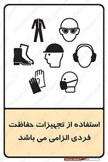 Safety sign: Approved PPE Must Be Worn On This Site – design 10284