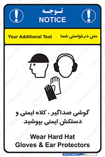  Hard Hat , Gloves , Ear Protectors , تجهیزات , لوازم , استفاده از , 