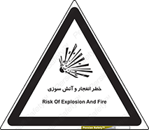 تابلوی ایمنی خطر انفجار و آتش سوزی – طرح 10350