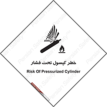 Safety sign: Risk Of Pressurized Cylinder – design 10352