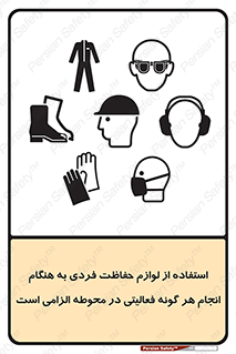 Safety sign: Use Personal Protective Equipment Is Necessary When Performing Any Activity In The Area – design 10361
