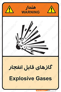 تابلوی ایمنی گازهای قابل انفجار – طرح 10384