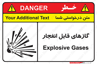Safety sign: Explosive Gases – design 10384