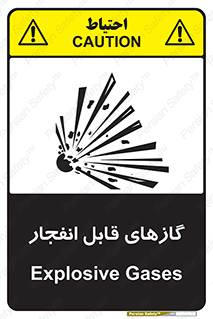 تابلوی ایمنی گازهای قابل انفجار – طرح 10384