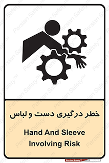 Safety sign: Hand And Sleeve Involving Risk – design 10414