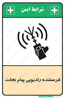 Safety sign: Survival Craft Radio – design 10490