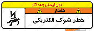Safety sign: Electric Shock Hazard – design 10574