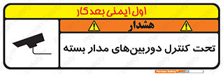 Safety sign: Surveillance Camera In Use – design 10580