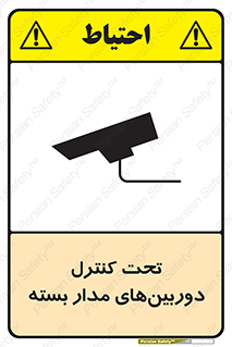 تابلوی ایمنی تحت کنترل دوربین‌های مدار بسته – طرح 10580