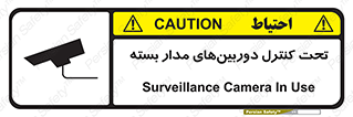 تابلوی ایمنی تحت کنترل دوربین‌های مدار بسته – طرح 10580