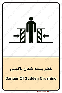 Safety sign: Risk Of Sudden Crushing – design 10598