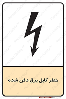 Safety sign: Danger Buried Power Cable – design 10616
