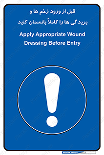 Apply , Appropriate , Wound , Dressing , Entry , آسیب , جراحت , ببندید , 