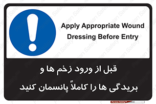 Apply , Appropriate , Wound , Dressing , Entry , آسیب , جراحت , ببندید , 