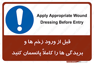 Apply , Appropriate , Wound , Dressing , Entry , آسیب , جراحت , ببندید , 