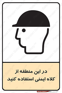 Safety sign: Wear Safety Helmet In This Area – design 10723
