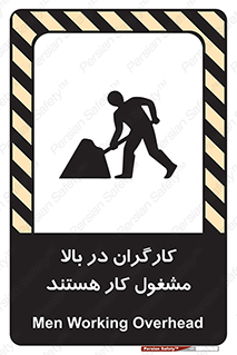 Safety sign: Men Working Overhead – design 10760