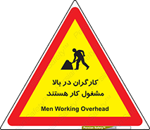 Safety sign: Men Working Overhead – design 10760