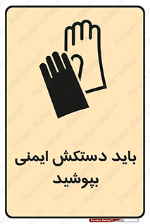 Safety sign: Hand Protection Must Be Worn – design 10905