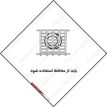 تابلوی ایمنی باید از محافظ استفاده شود – طرح 10918