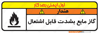 تابلوی ایمنی گاز مایع بشدت قابل اشتعال – طرح 10932