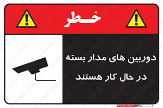 Safety sign: CCTV In Operating – design 10996