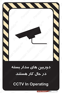 Safety sign: CCTV In Operating – design 10996