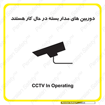 Safety sign: CCTV In Operating – design 10996