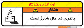 Safety sign: Battery Charging In Progress – design 11018