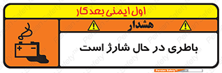 Safety sign: Battery Charging In Progress – design 11018