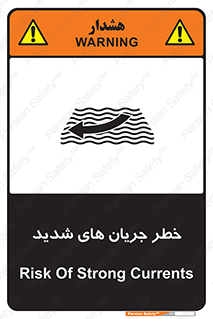 Safety sign: Risk Of Strong Currents – design 11075